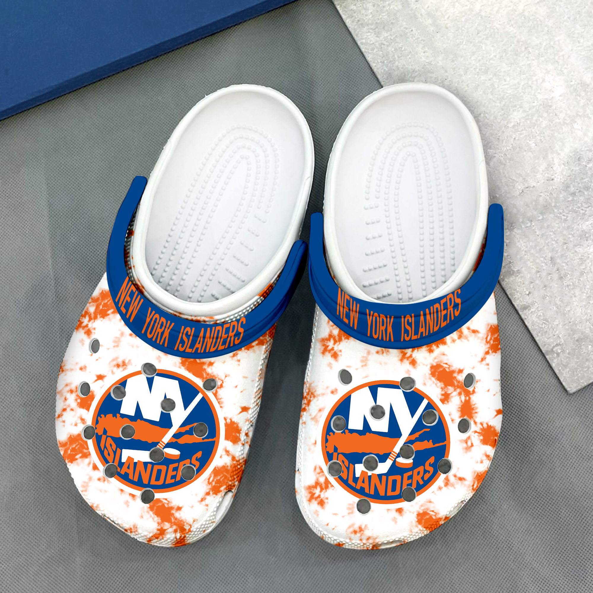 New York Islanders Stylish Casual, New York Islanders Crocs Clogs