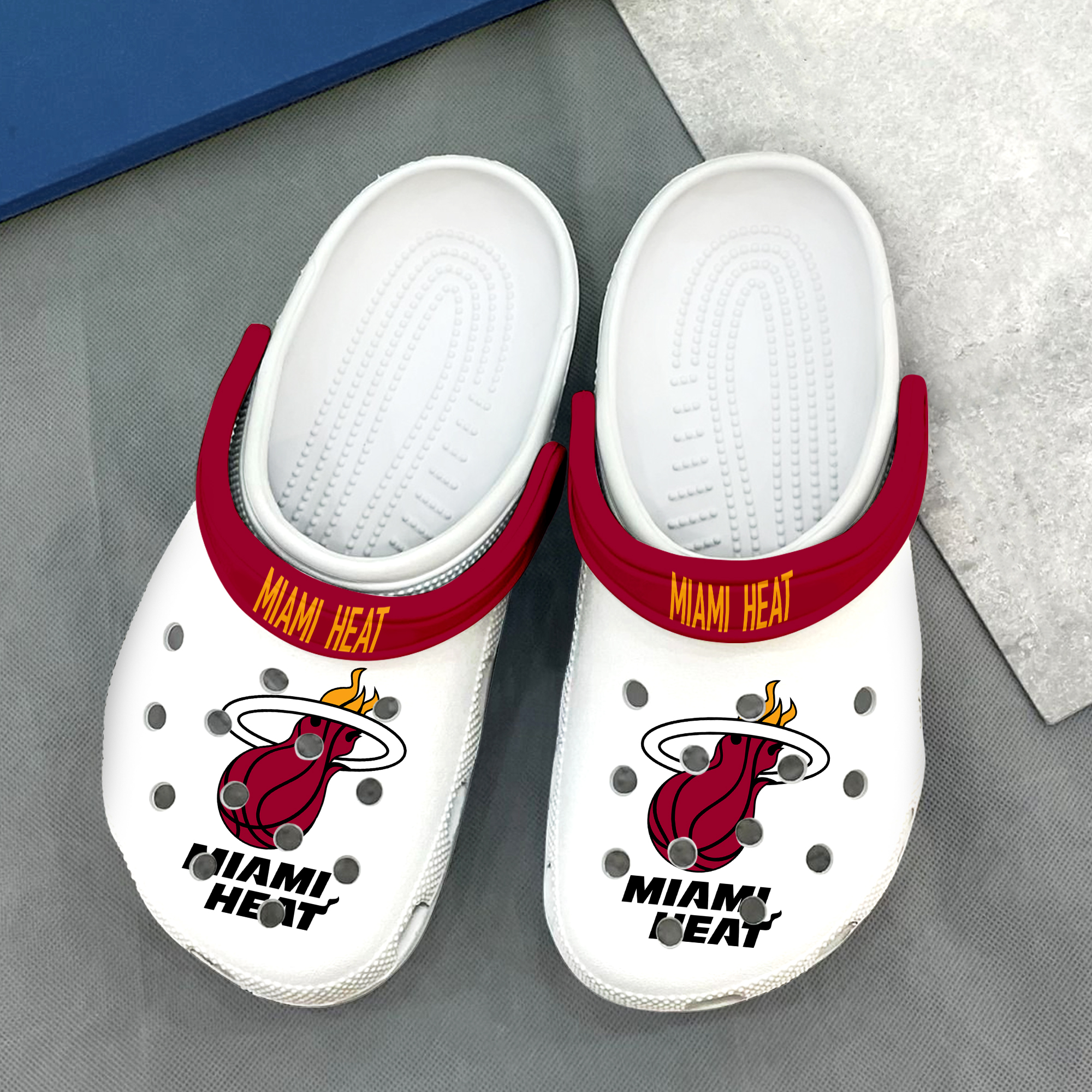 Miami Heat Breathable Summer, Miami Heat Breathable Crocs Clogs