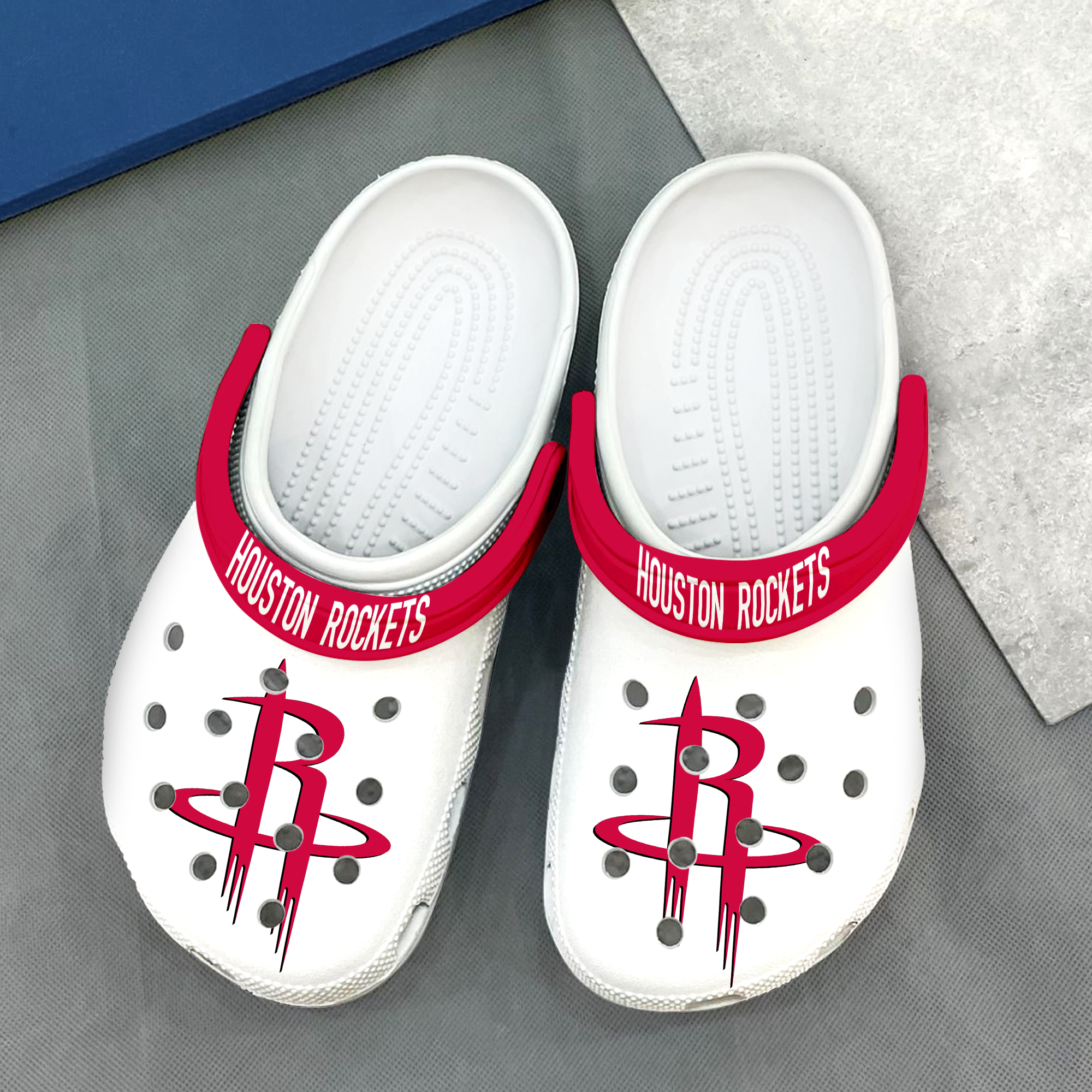 Houston Rockets Breathable Summer, Houston Rockets Breathable Crocs Clogs