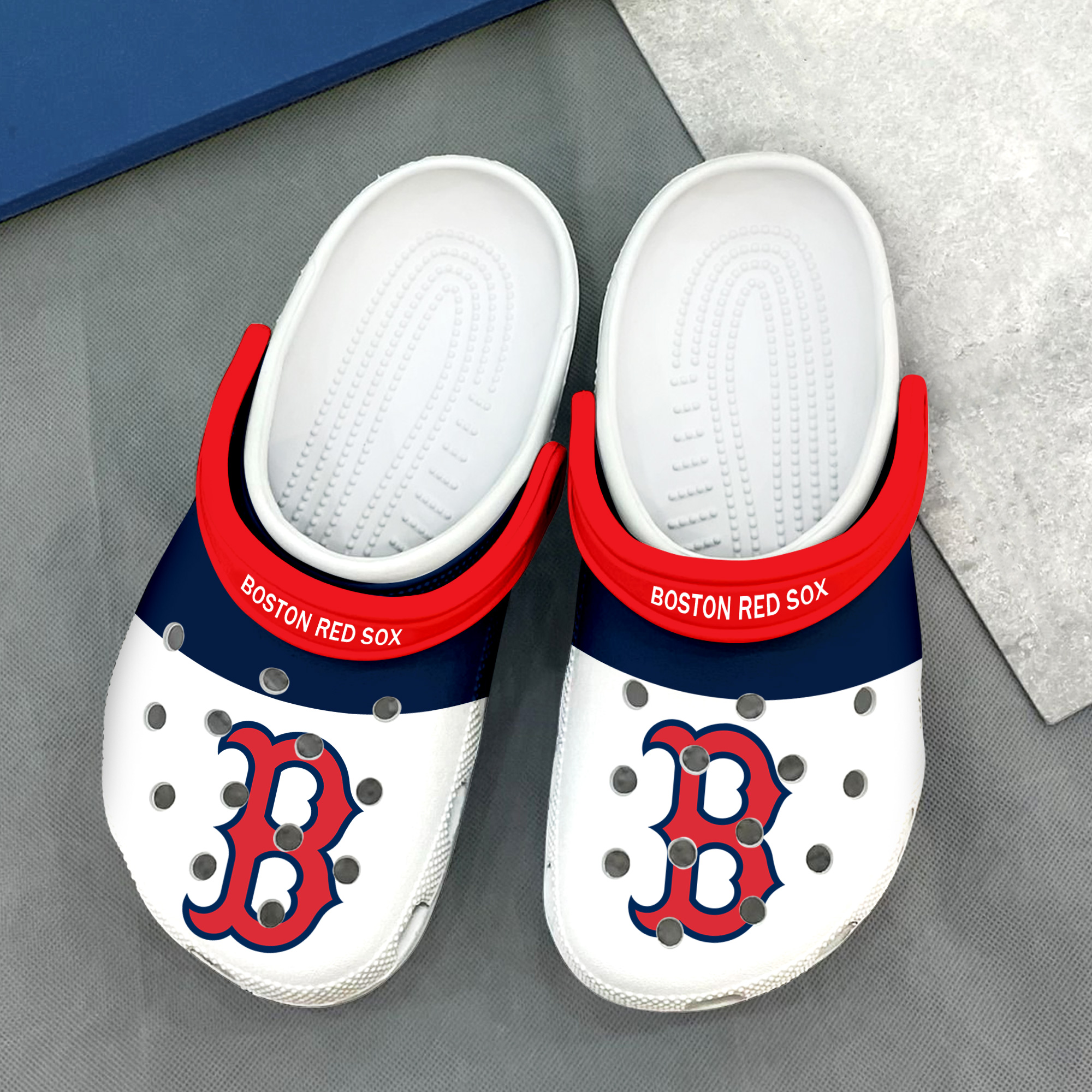Boston Red Sox Iconic Fan, Boston Red Sox Crocs Clogs