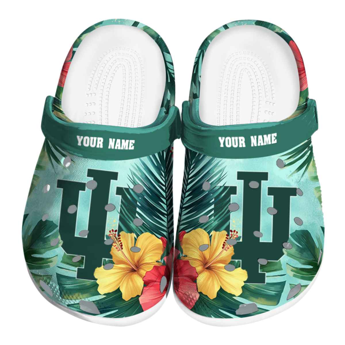 Indiana Hoosiers Tropical Vibes, Indiana Hoosiers Tropical Crocs Clogs