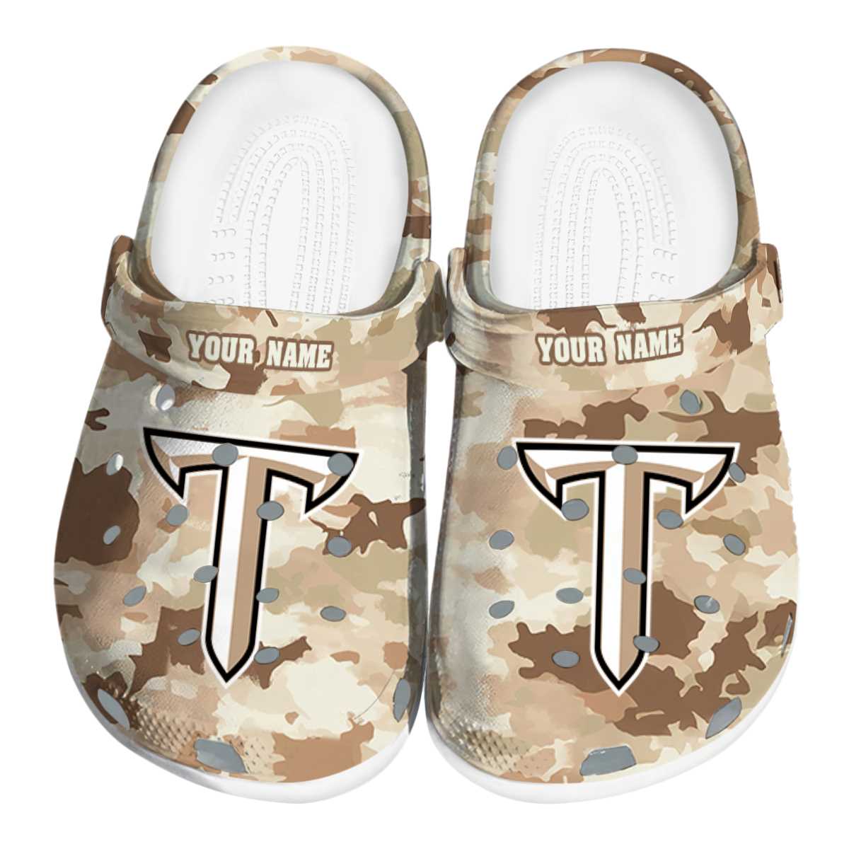Troy Trojans Desert Camo, Troy Trojans Desert Crocs Clogs