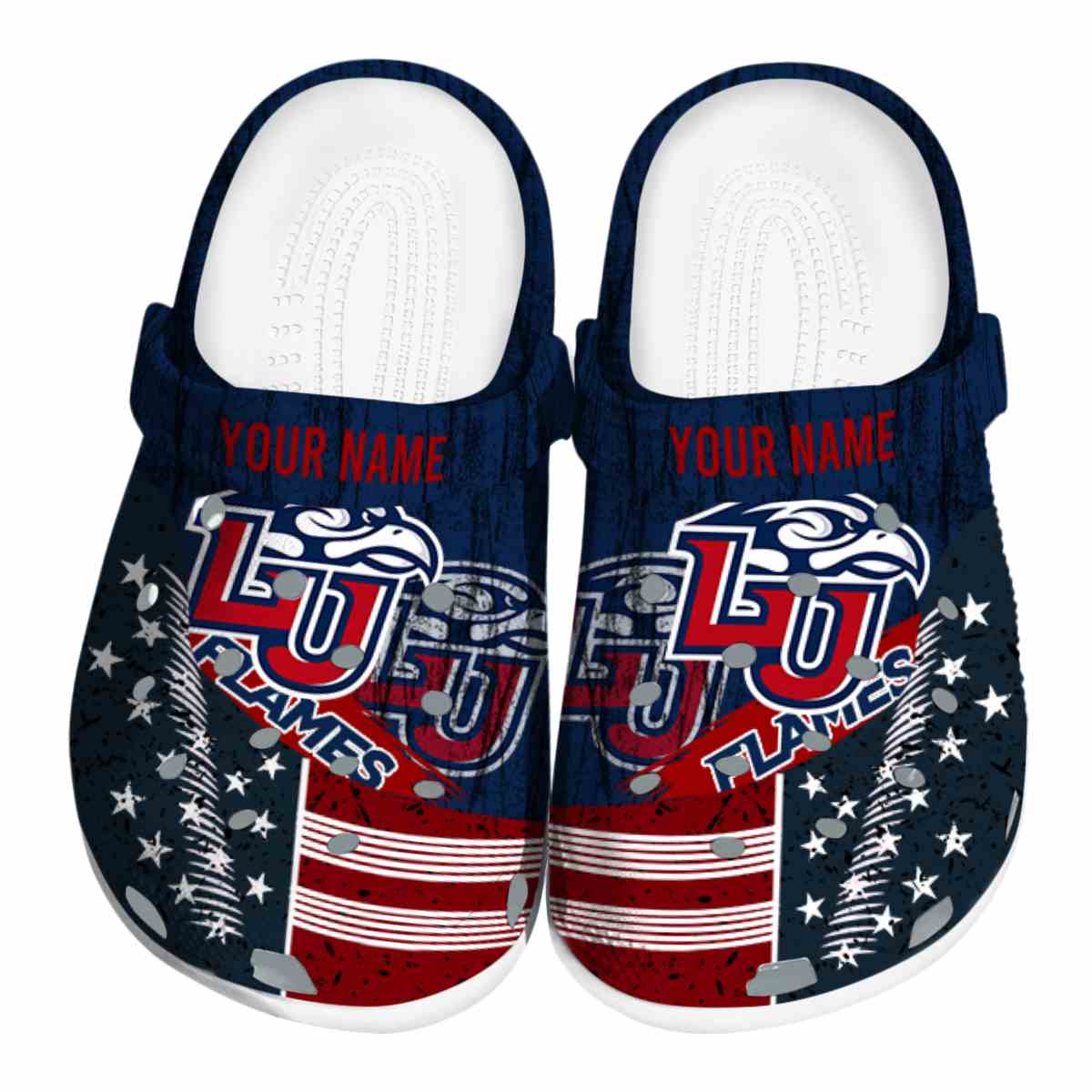 Liberty Flames Star 2025 Crocs, Liberty Flames Crocs Clogs