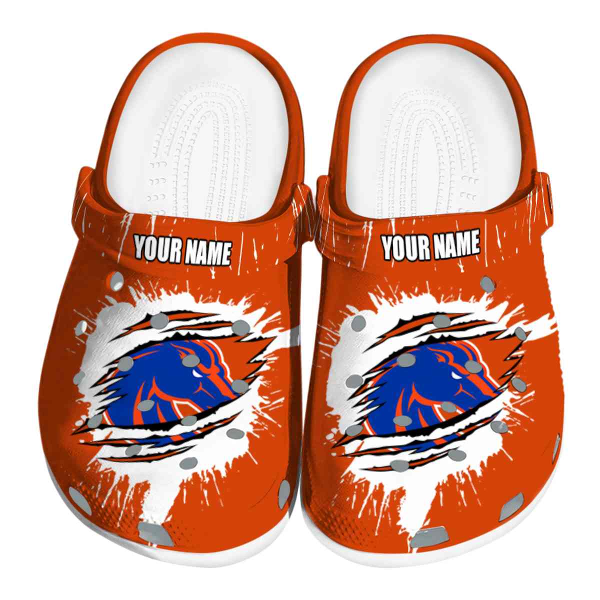 Boise State Broncos Splash Motif, Boise State Broncos Crocs Clogs