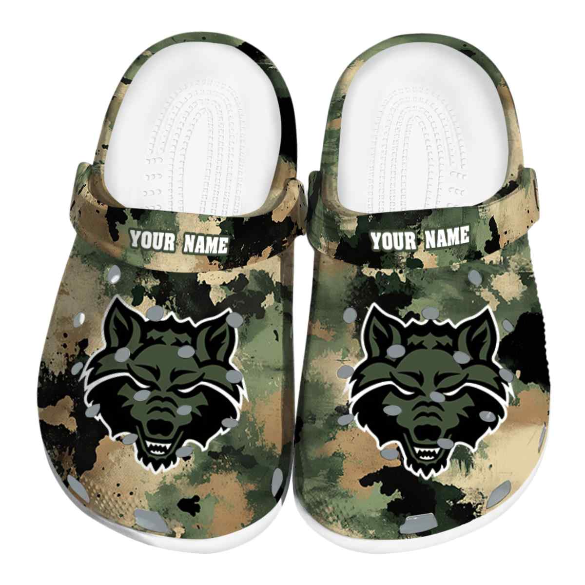 Arkansas State Red Wolves Camouflage Craze, Arkansas State Red Crocs Clogs