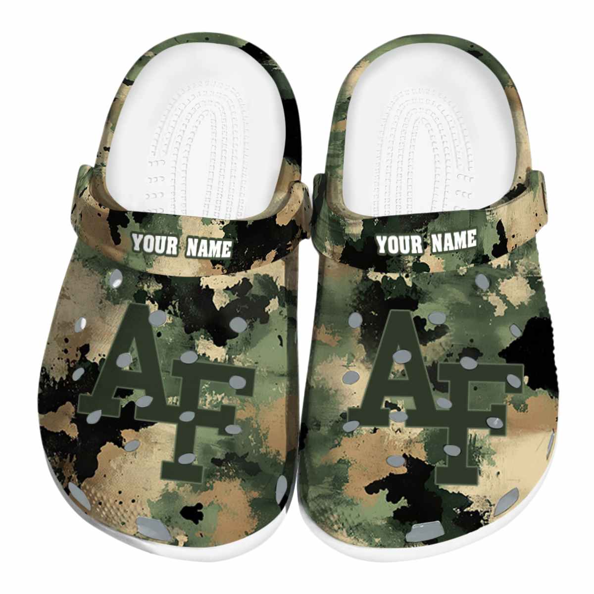 Air Force Falcons Camouflage Craze, Air Force Falcons Crocs Clogs