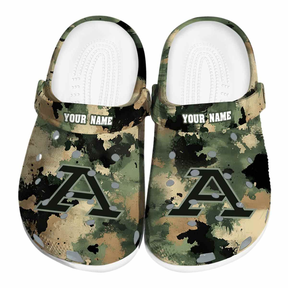 Akron Zips Camouflage Craze, Akron Zips Camouflage Crocs Clogs