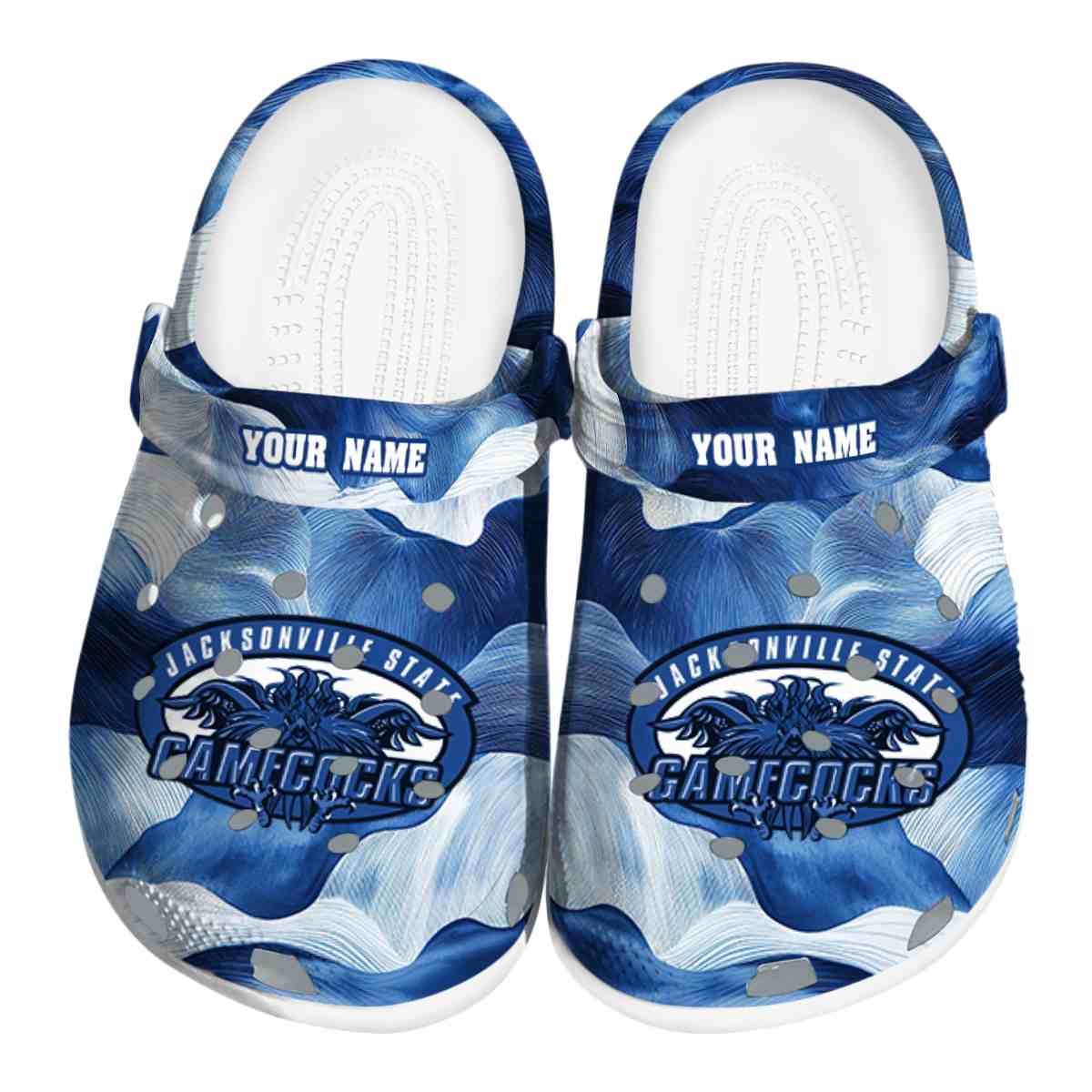 Jacksonville State Gamecocks Ocean Waves, Jacksonville State Crocs Clogs