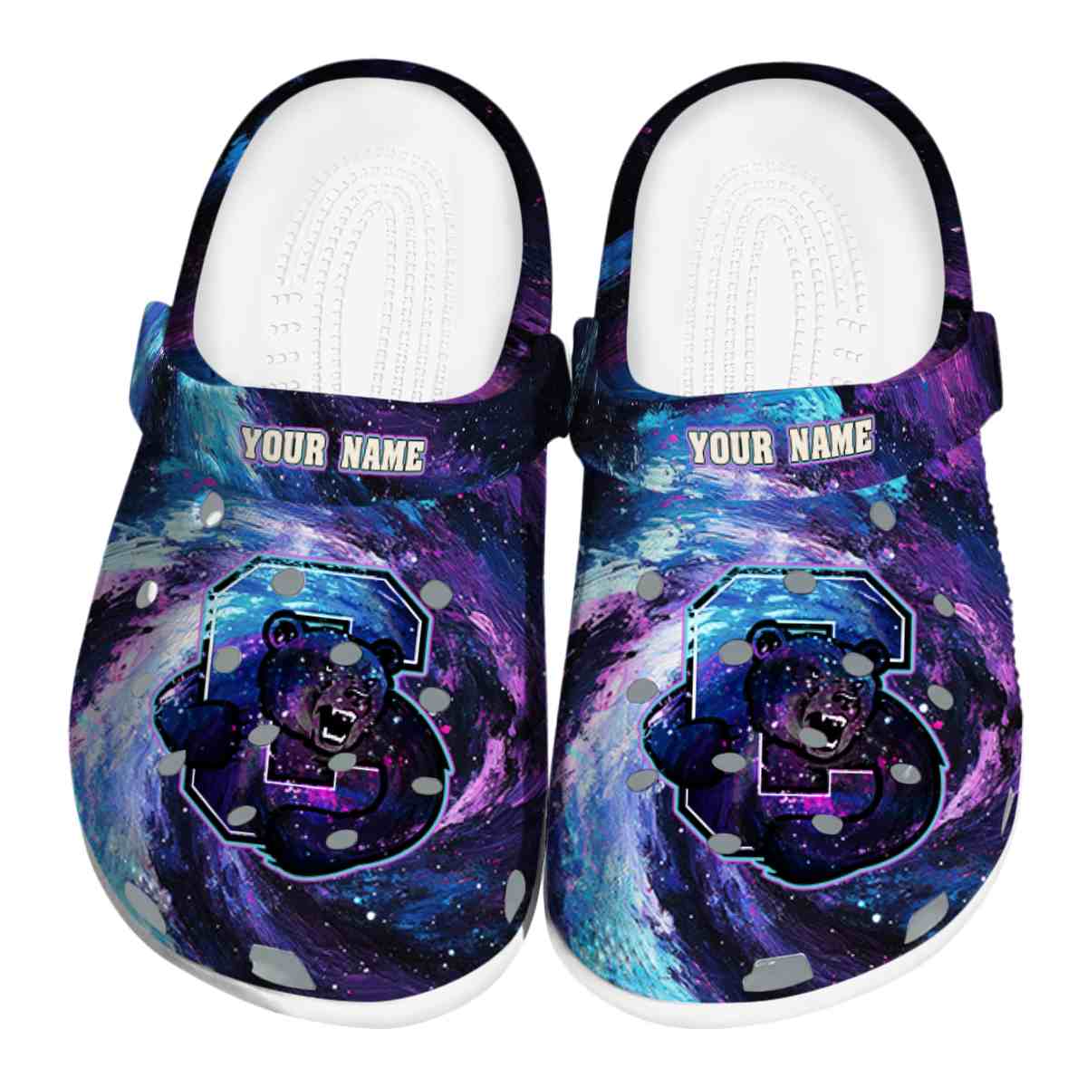 Cornell Big Red Galaxy Swirl, Cornell Big Red Crocs Clogs