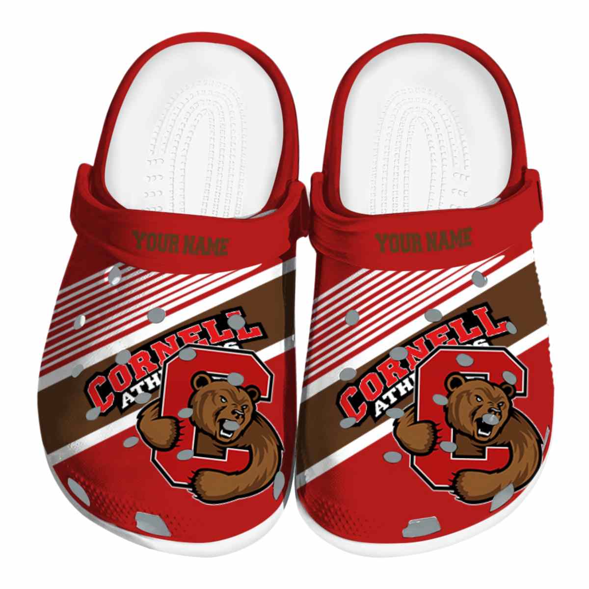 Cornell Big Red Vibrant Dual-Tone, Cornell Big Red Crocs Clogs