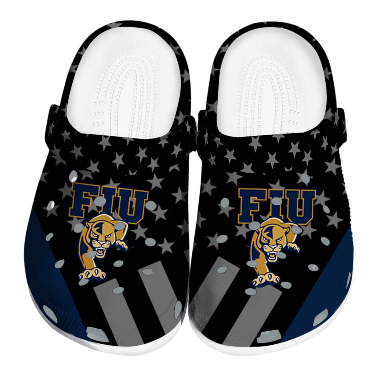 FIU Panthers Stellar Stripes Theme, FIU Panthers Stellar Crocs Clogs