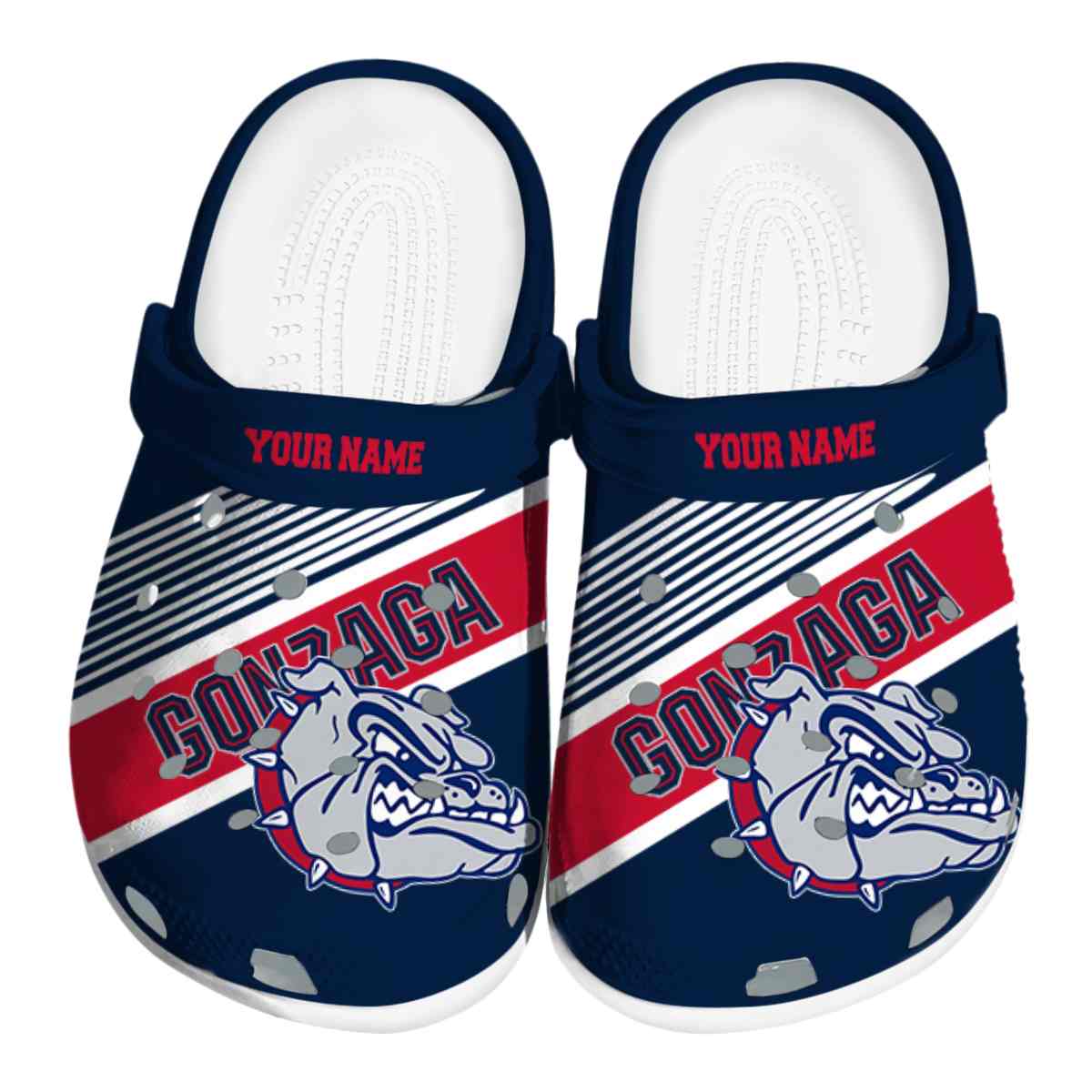 Gonzaga Bulldogs Vibrant Dual-Tone, Gonzaga Bulldogs Vibrant Crocs Clogs