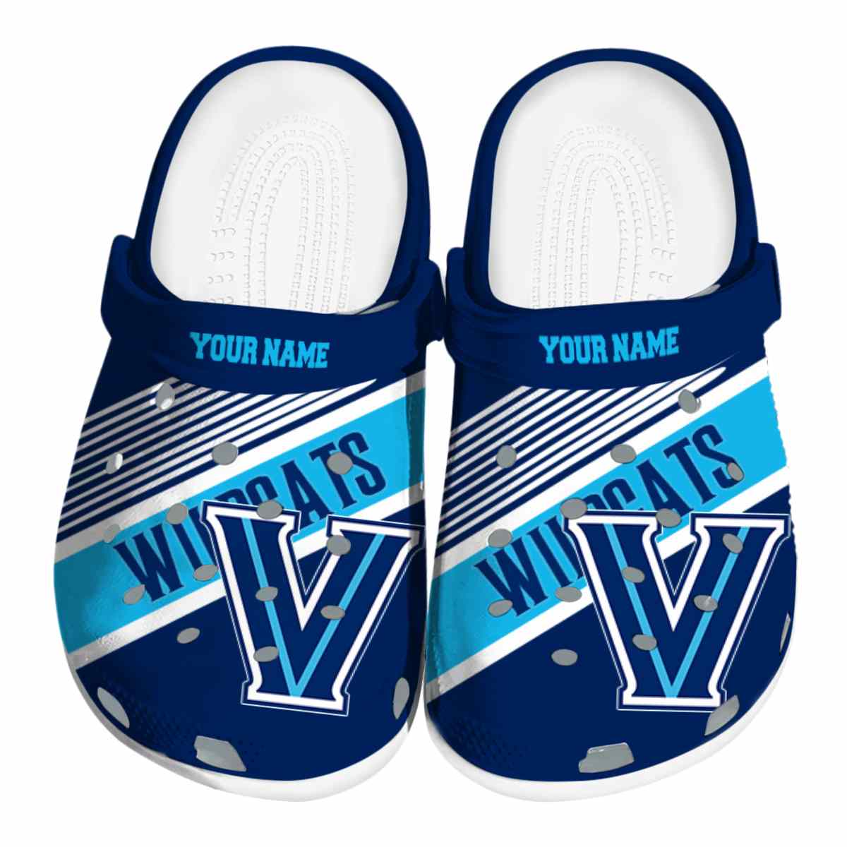 Villanova Wildcats Vibrant Dual-Tone, Villanova Wildcats Vibrant Crocs Clogs