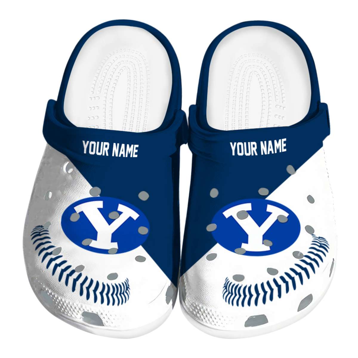 BYU Cougars Baseball Motif, BYU Cougars Baseball Crocs Clogs