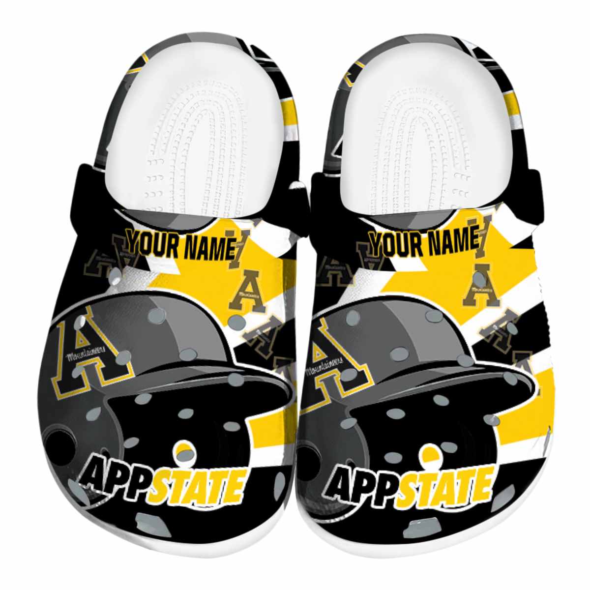 Appalachian State Mountaineers Baseball Helmet, Appalachian State Mountaineers Clogs