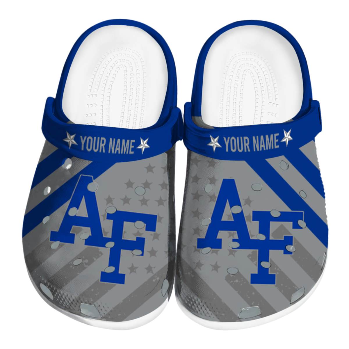 Air Force Falcons Star-Spangled Graphic, Air Force Falcons Crocs Clogs