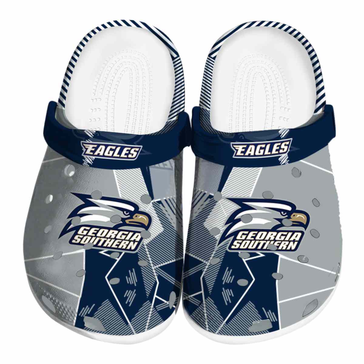 Georgia Southern Eagles Geometric, Georgia Southern Eagles Crocs Clogs