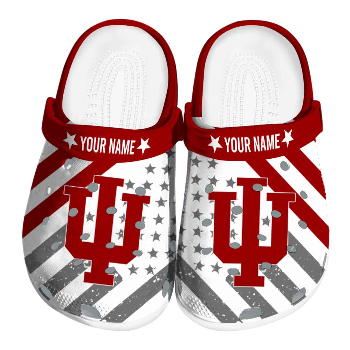 Indiana Hoosiers Star-Spangled Graphic, Indiana Hoosiers Crocs Clogs