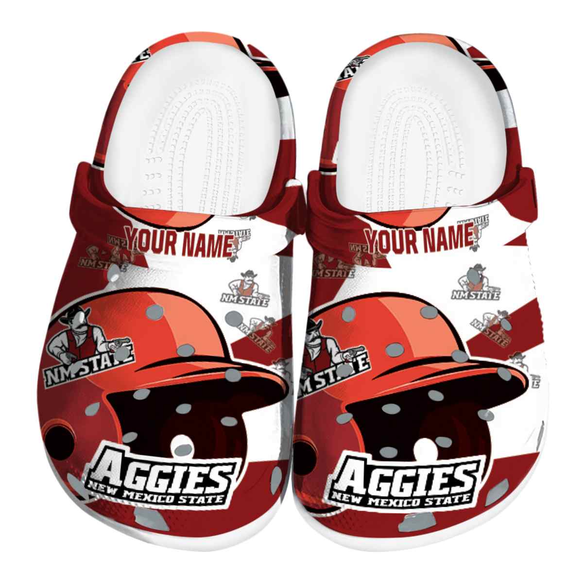 New Mexico State Aggies Baseball Helmet, New Mexico State Crocs Clogs