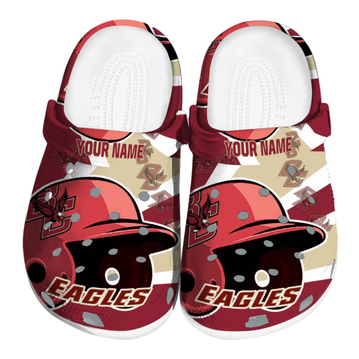 Boston College Eagles Baseball Helmet, Boston College Eagles Crocs Clogs