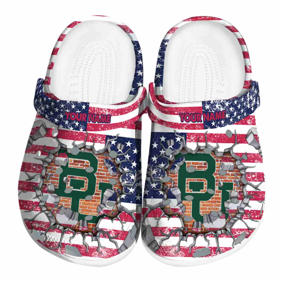 Baylor Bears Freedom Splinter, Baylor Bears Freedom Crocs Clogs