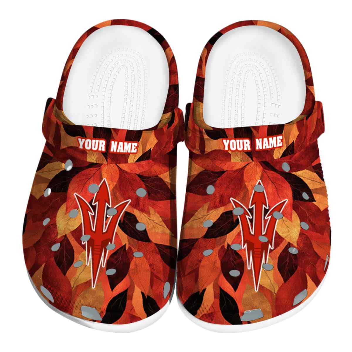 Arizona State Sun Devils Autumn Leaves, Arizona State Sun Crocs Clogs