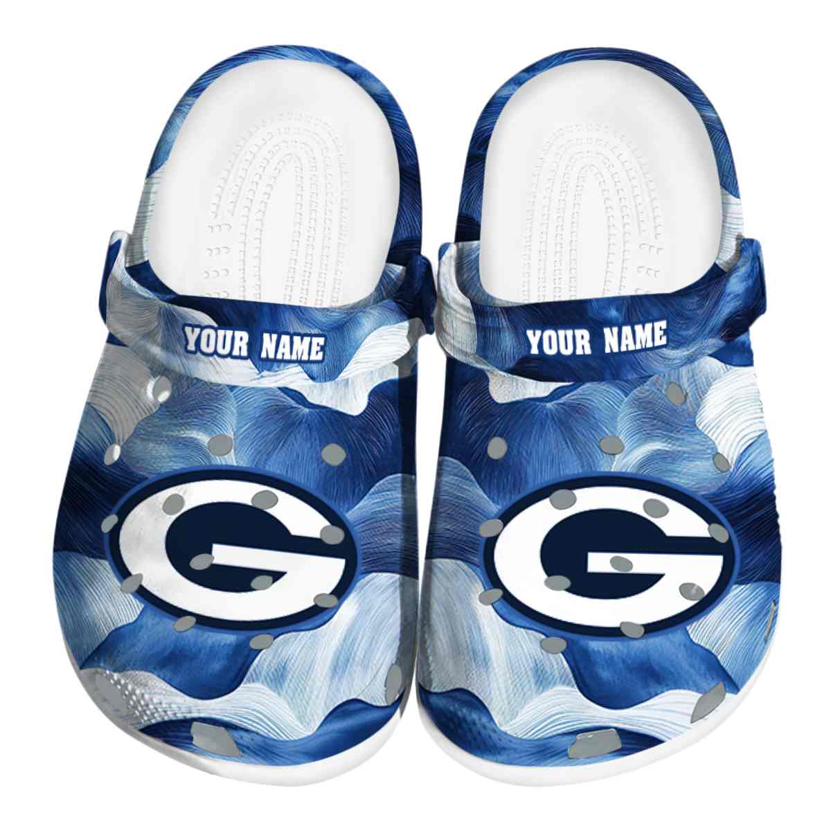 Jacksonville Jaguars Ocean Waves 2025 Crocs, Jacksonville Jaguars Ocean Crocs Clogs