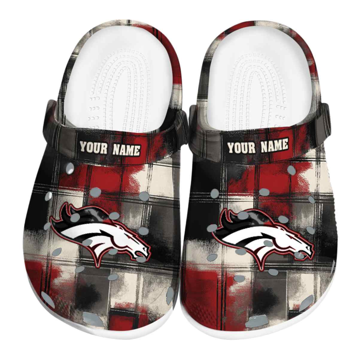 Buffalo Bills Plaid Fusion 2025 Crocs, Buffalo Bills Plaid Crocs Clogs