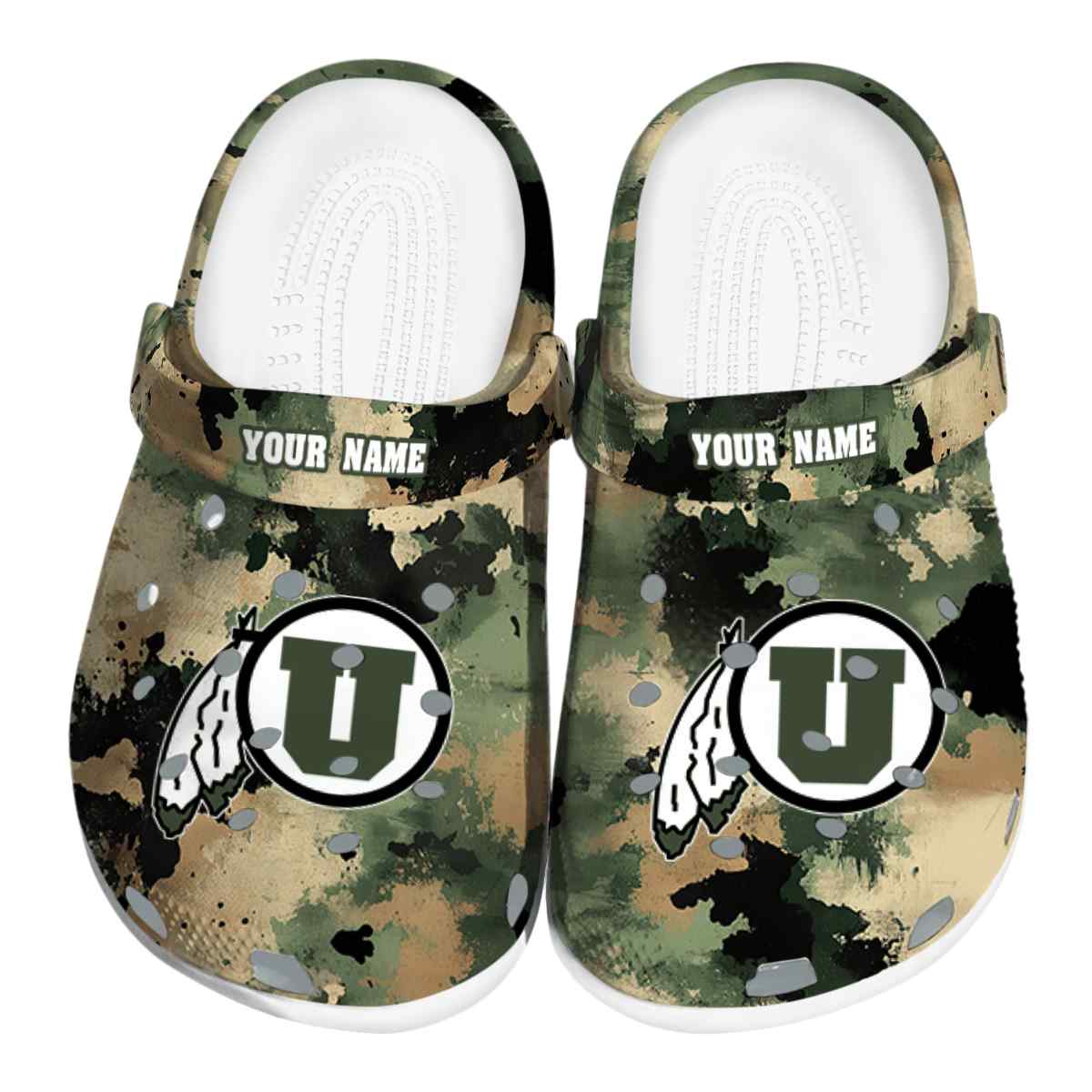 Utah Utes Camouflage Craze, Utah Utes Camouflage Crocs Clogs