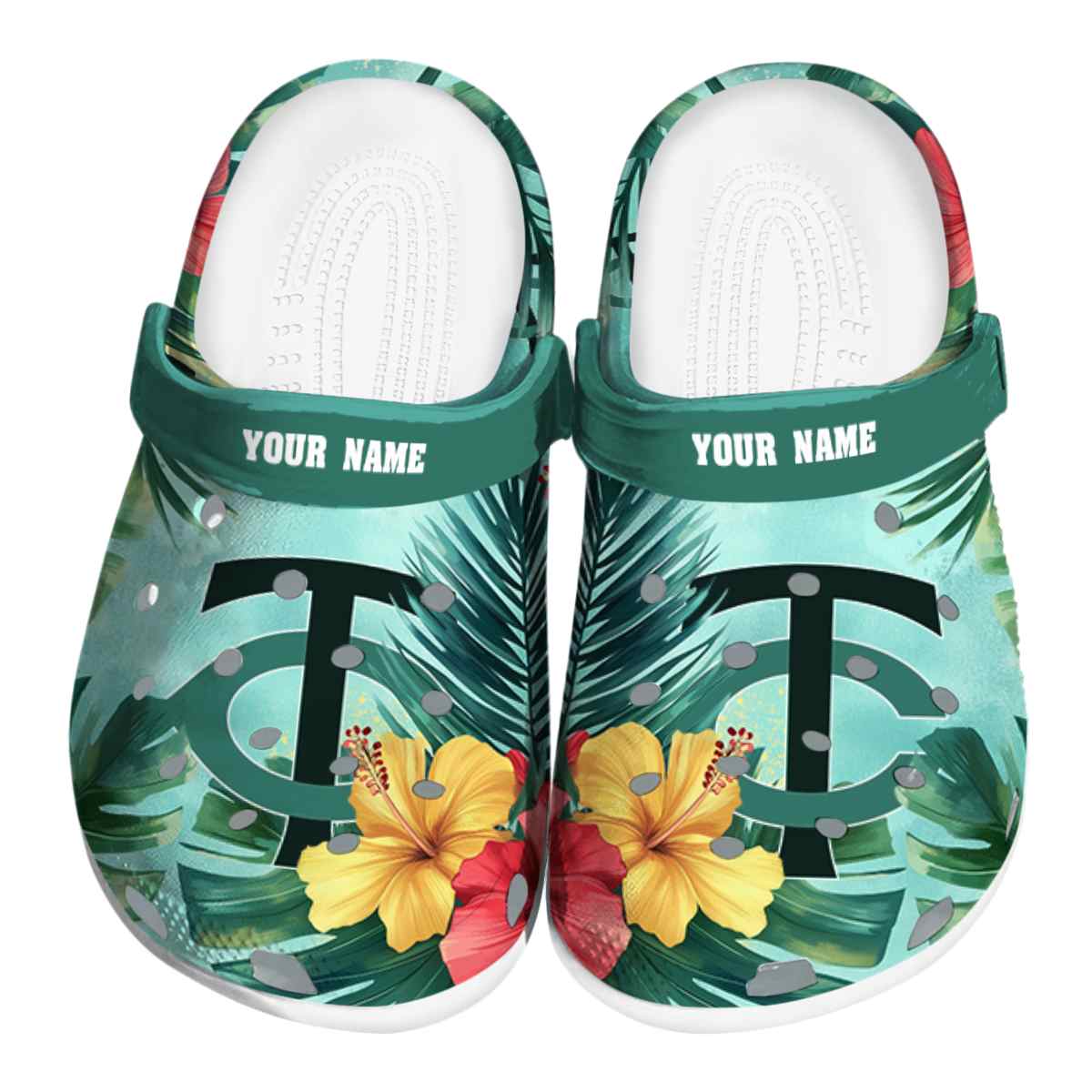 Minnesota Twins Tropical Vibes, Minnesota Twins Tropical Crocs Clogs
