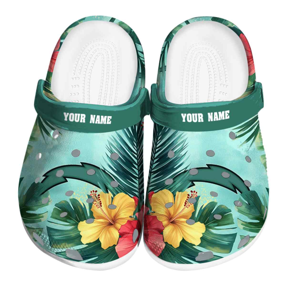 Miami Dolphins Tropical Vibes 2025 Crocs, Miami Dolphins Tropical Crocs Clogs