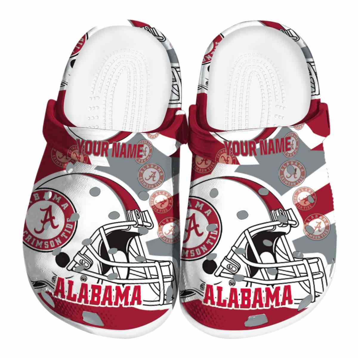 Alabama Crimson Tide Football Helmet, Alabama Crimson Tide Crocs Clogs