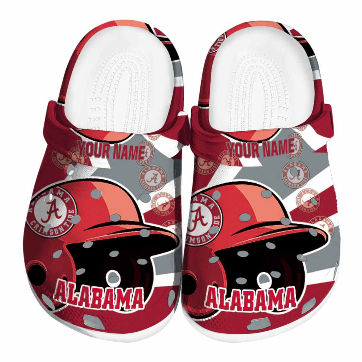 Alabama Crimson Tide Baseball Helmet, Alabama Crimson Tide Crocs Clogs