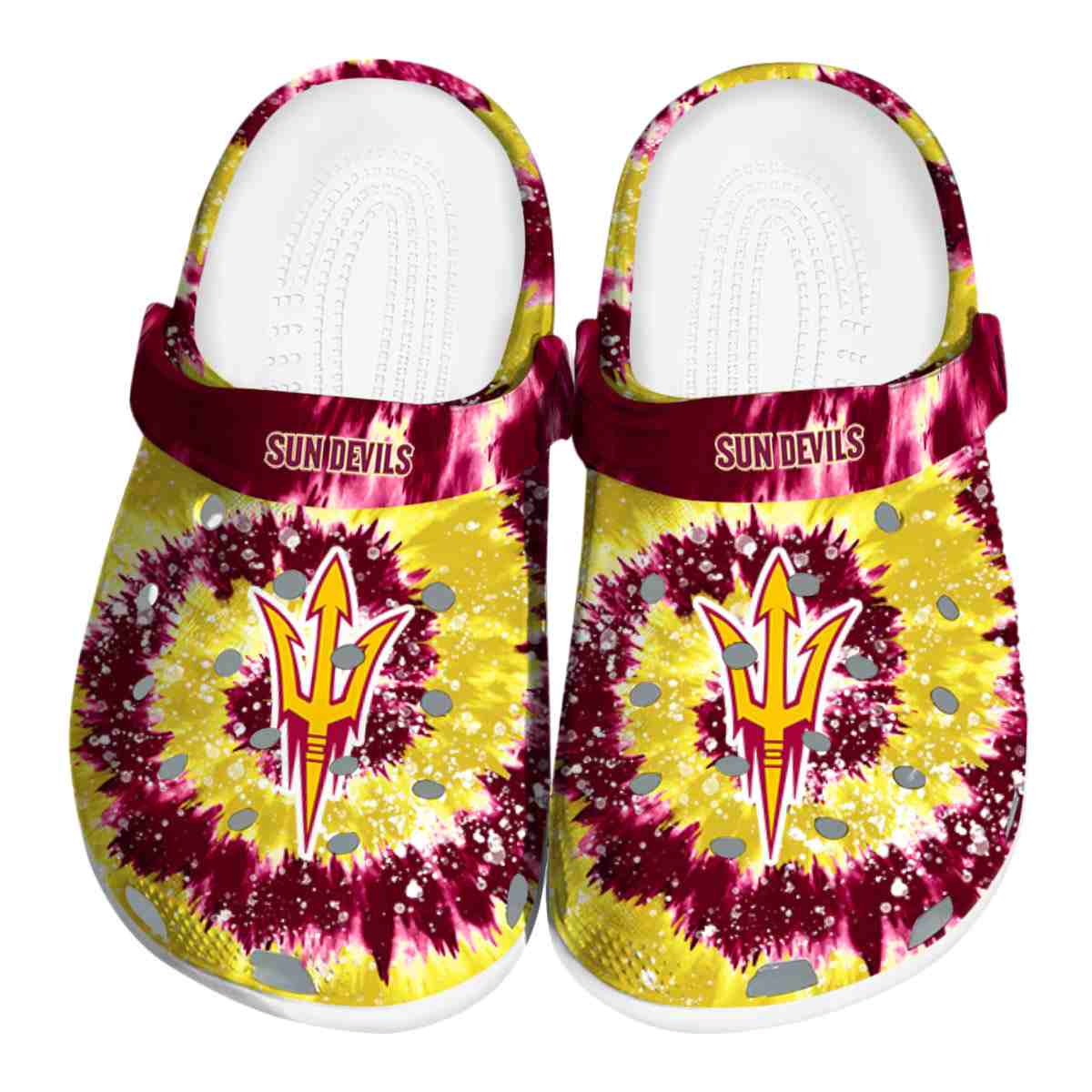 Arizona State Sun Devils Radiant Burst Effect, Arizona State Sun Crocs Clogs