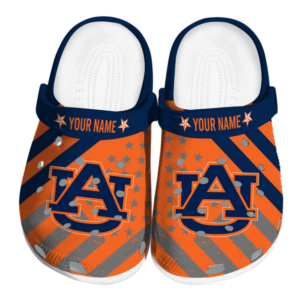 Auburn Tigers Star-Spangled Graphic, Auburn Tigers Crocs Clogs