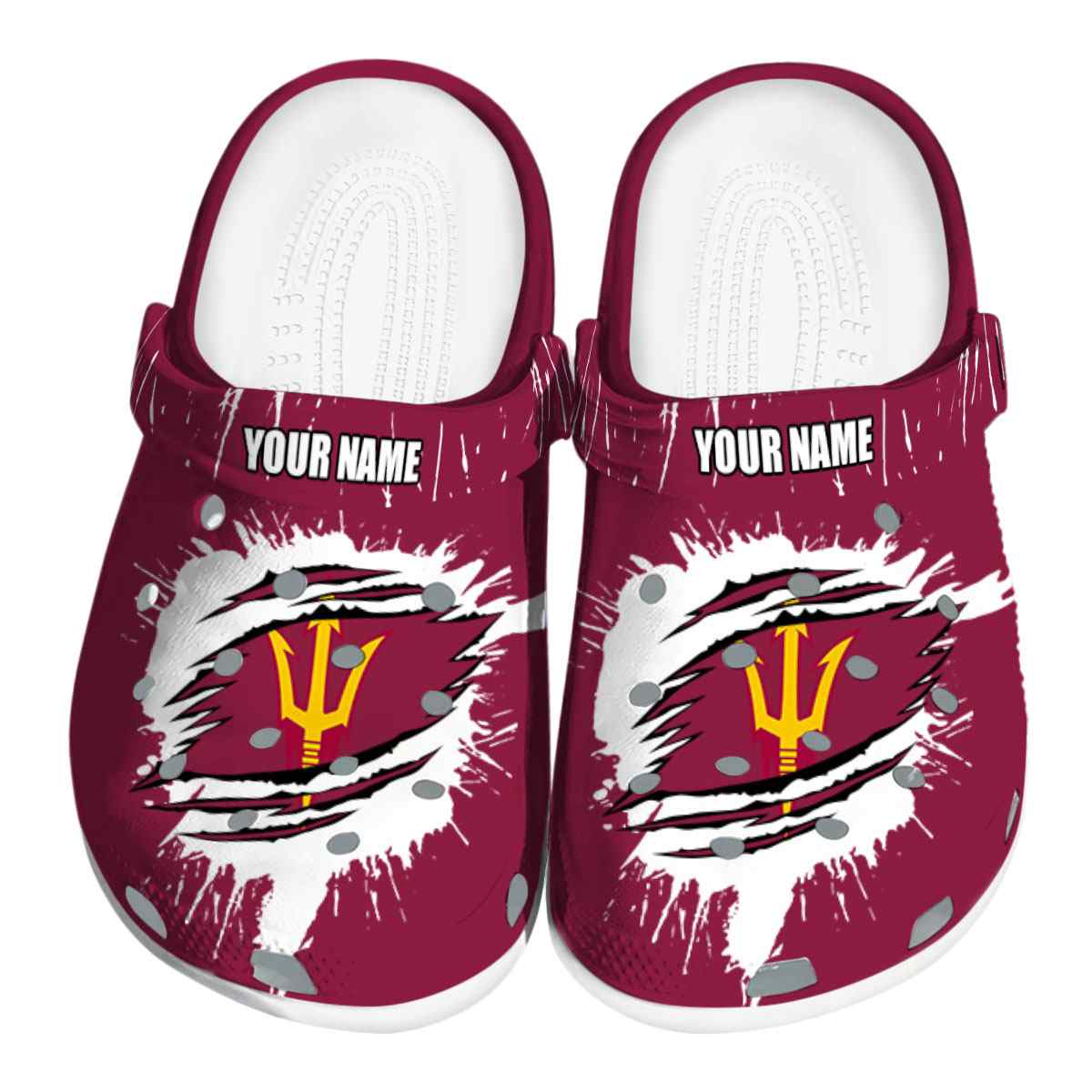 Arizona State Sun Devils Splash Motif, Arizona State Sun Crocs Clogs