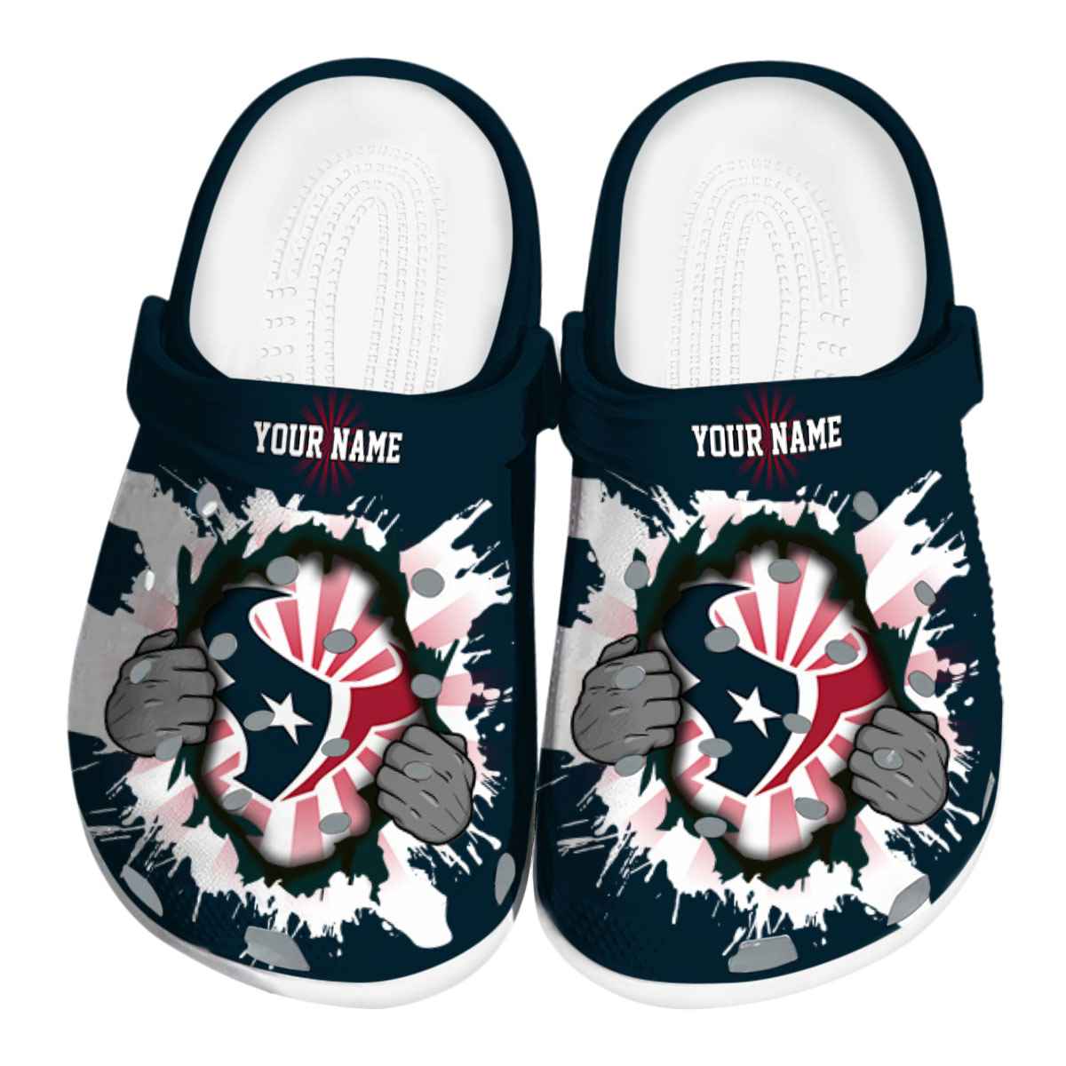Cleveland Browns Paint Splatter Graphics 2025 Crocs, Cleveland Browns Paint Crocs Clogs