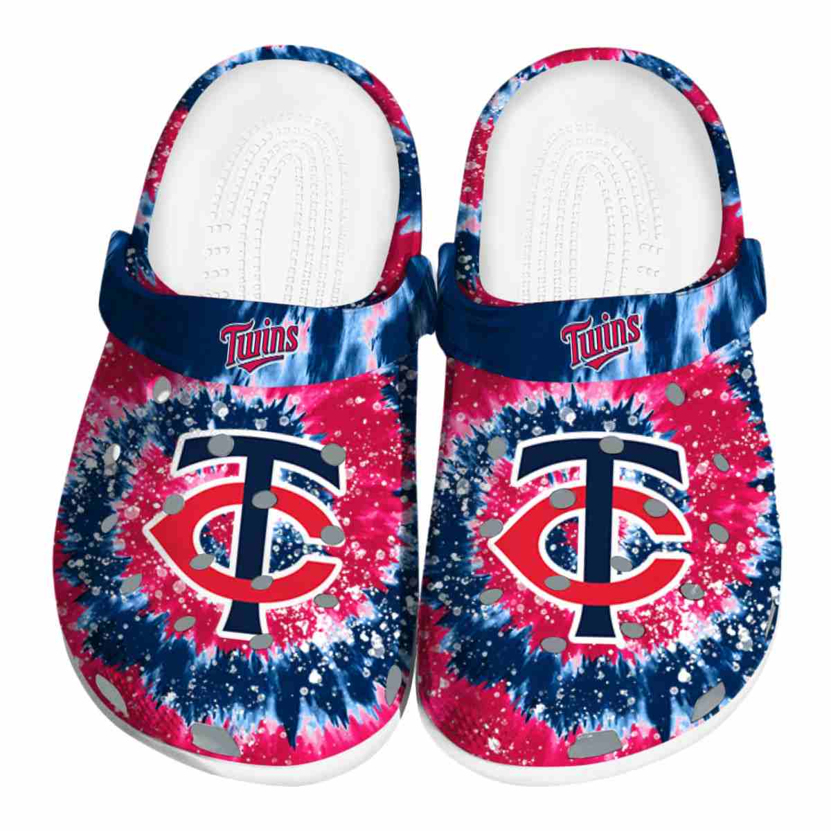 Minnesota Twins Radiant Burst Effect, Minnesota Twins Radiant Crocs Clogs