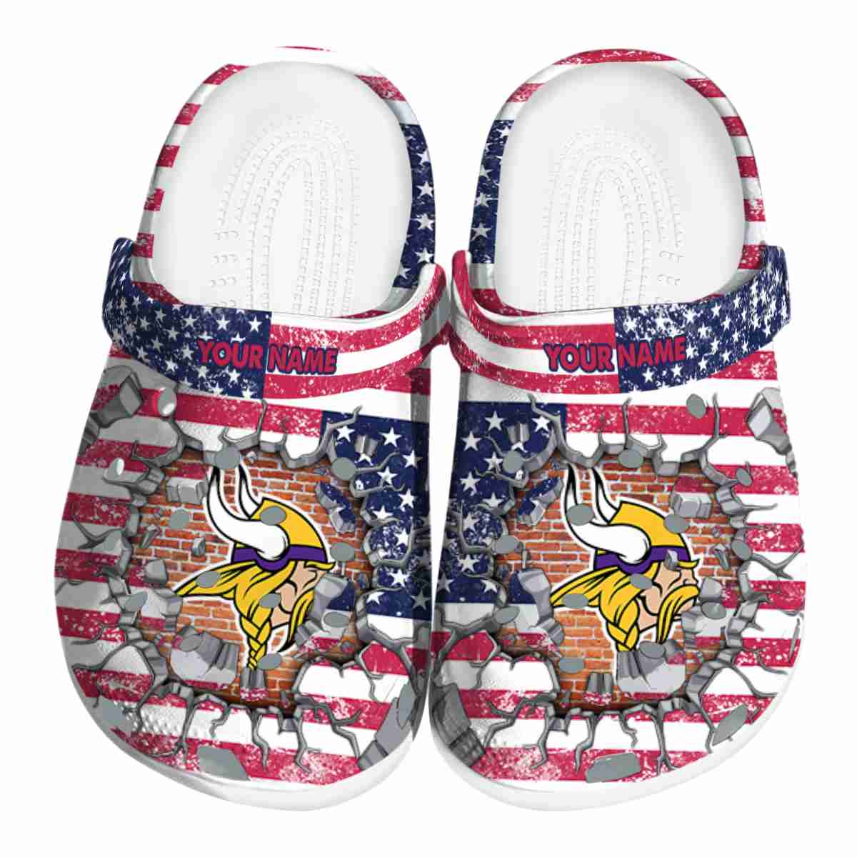 Minnesota Vikings Vibrant Dual-Tone 2025 Crocs, Minnesota Vikings Vibrant Crocs Clogs