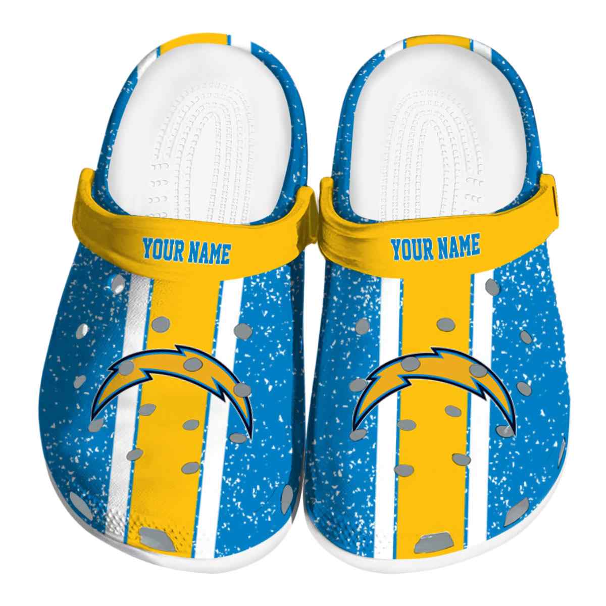 Los Angeles Rams Paint Splatter Graphics 2025 Crocs, Los Angeles Rams Crocs Clogs