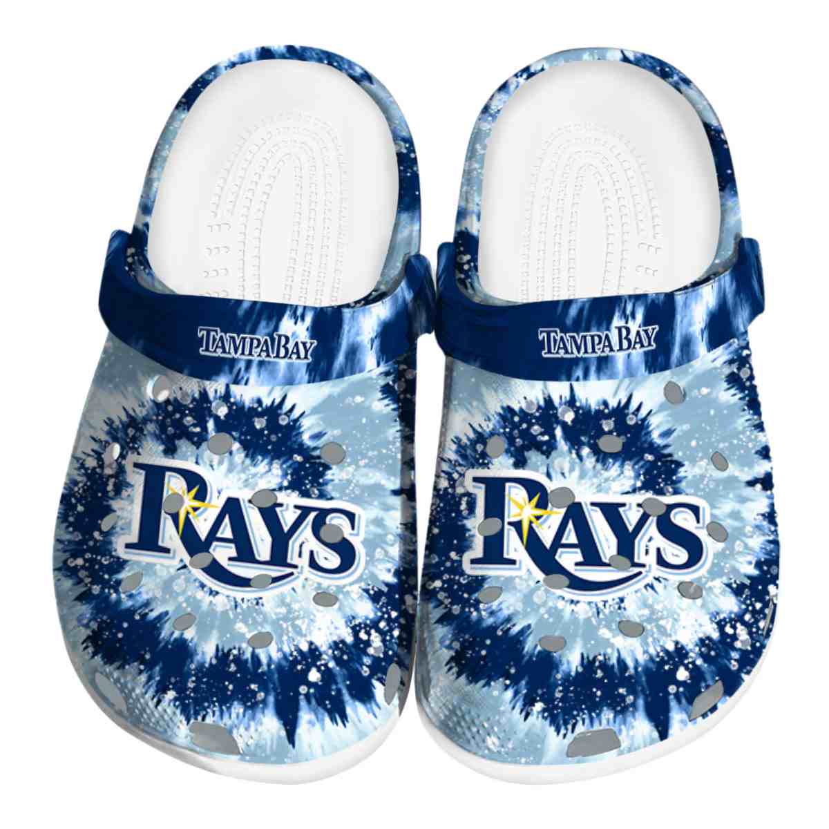 Tampa Bay Rays Radiant Burst Effect, Tampa Bay Rays Crocs Clogs