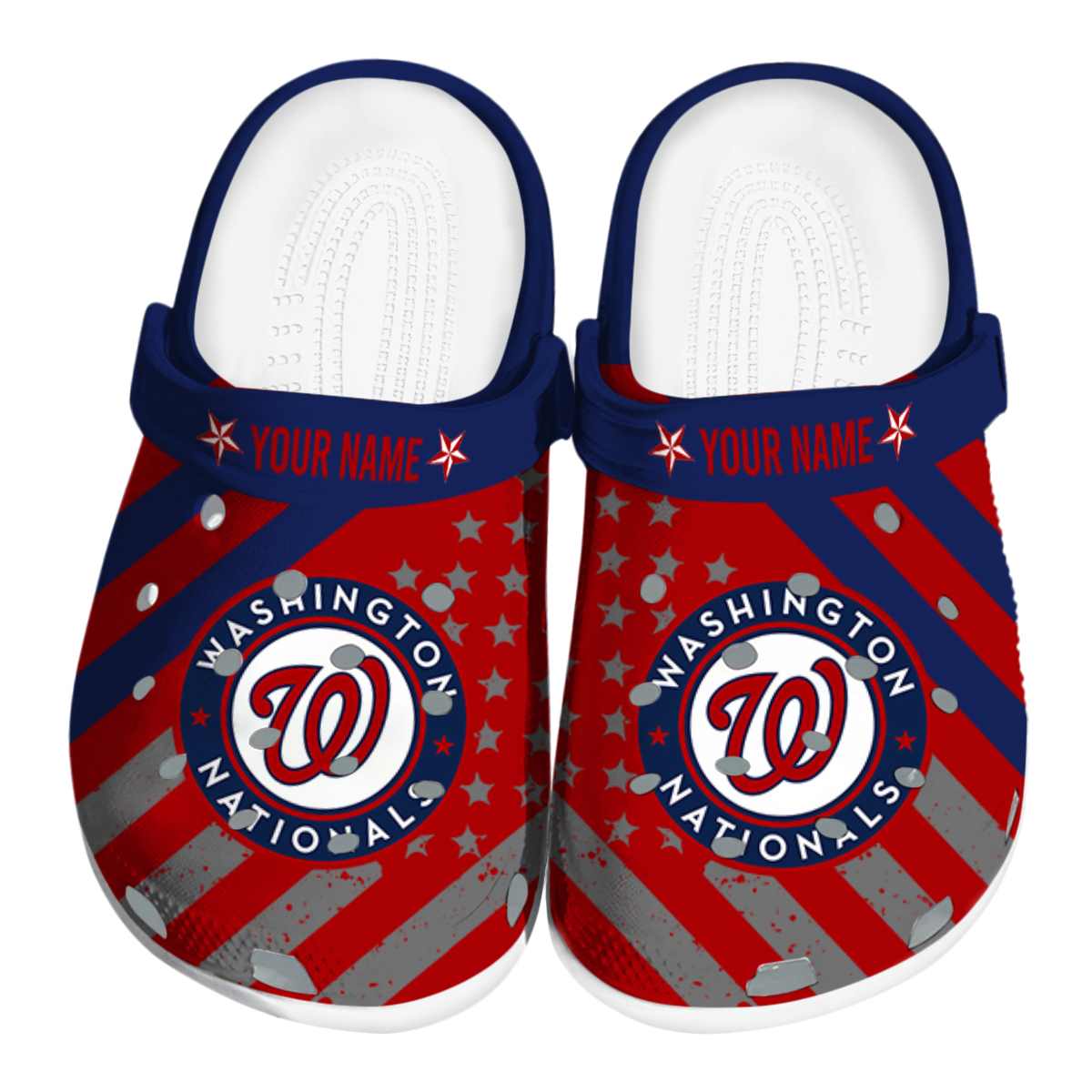 Washington Nationals Star-Spangled Graphic, Washington Nationals Crocs Clogs