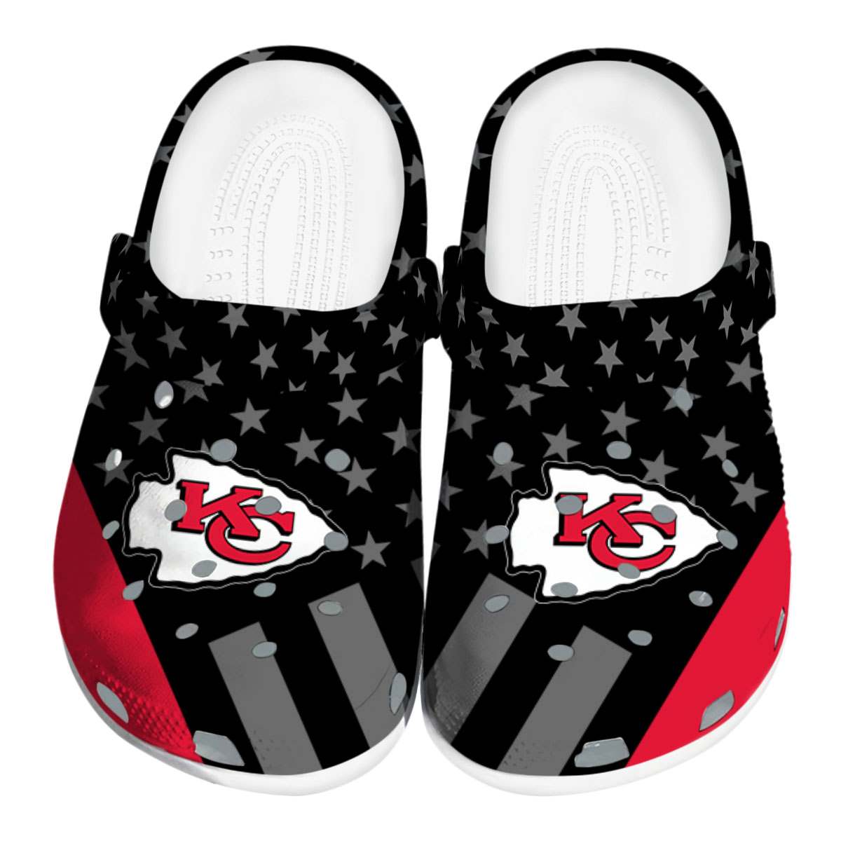 Kansas City Chiefs Splatter 2025 Crocs, Kansas City Chiefs Crocs Clogs