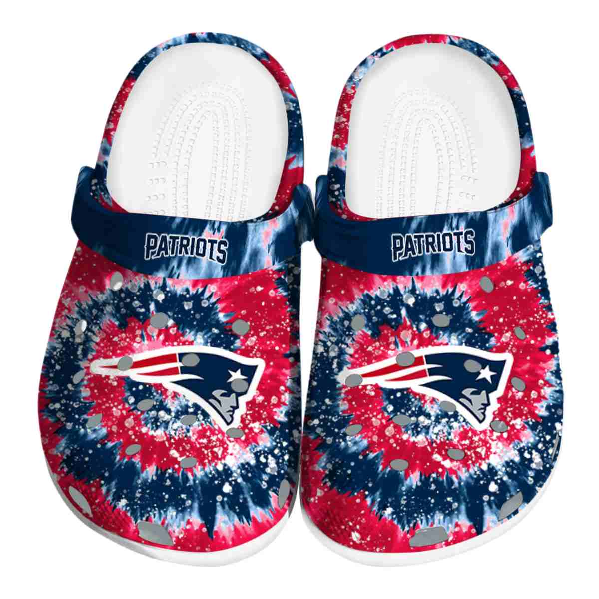 New England Patriots Freedom Splinter 2025 Crocs, New England Patriots Crocs Clogs