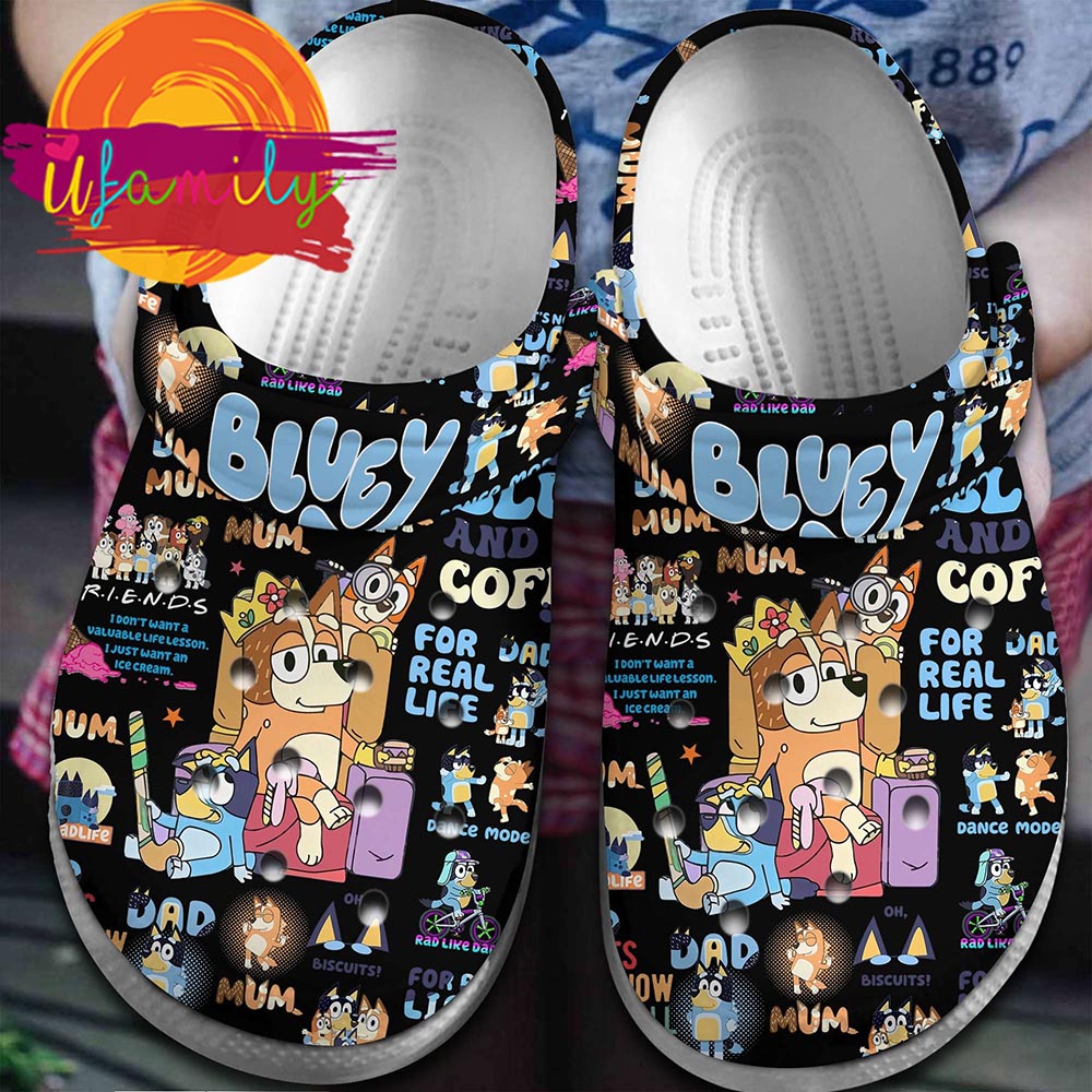Bluey Cartoon 2025 Crocs, Bluey Cartoon Crocs For Men Women And Kids Clogs