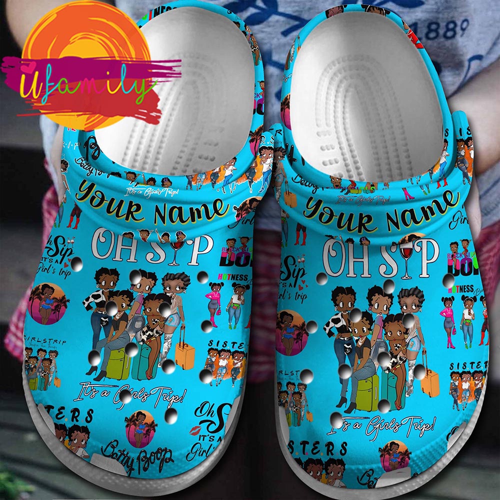 Personalized Betty Boop Cartoon, Personalized Betty Boop Clogs