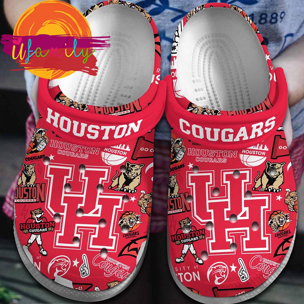 Houston Cougars 2025 NCAA Sport Crocs, Houston Cougars NCAA Clogs