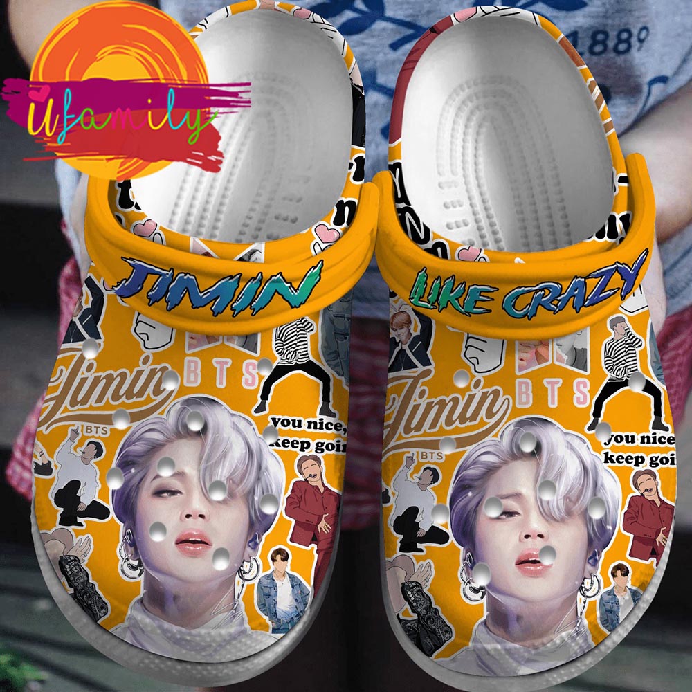 Jimin Band Music BTS Crocs, Jimin Band Music Clogs