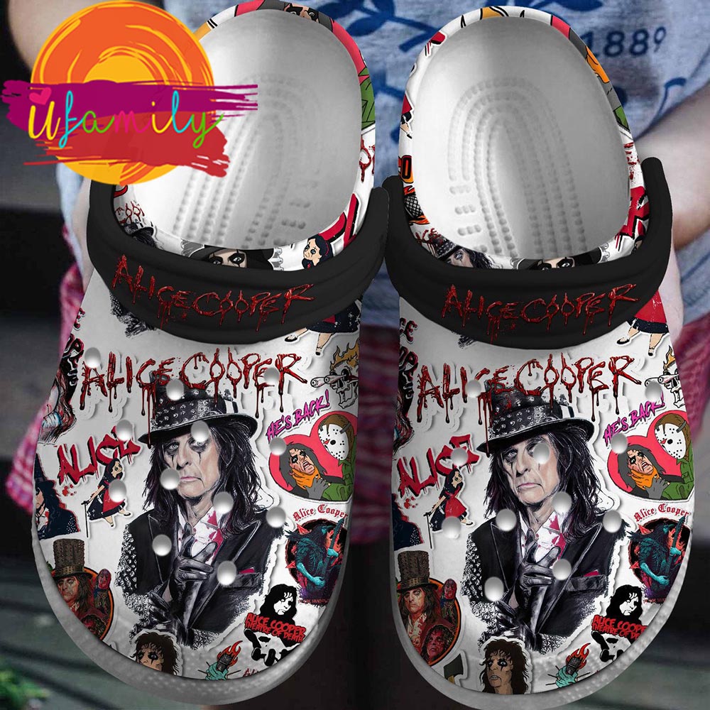 Alice Cooper Singer Music Crocs, Alice Cooper Singer Clogs