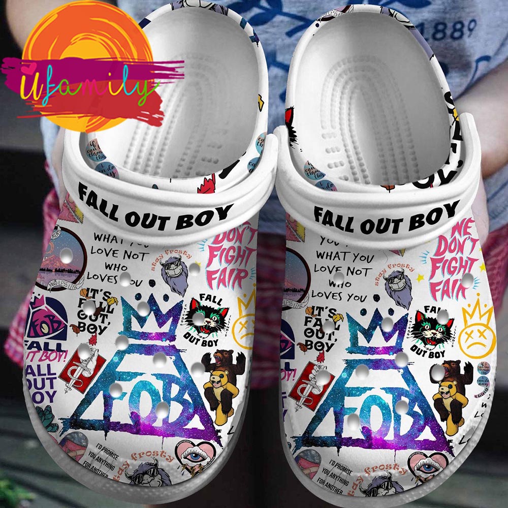 Fall Out Boy Band Music Crocs, Fall Out Boy Clogs